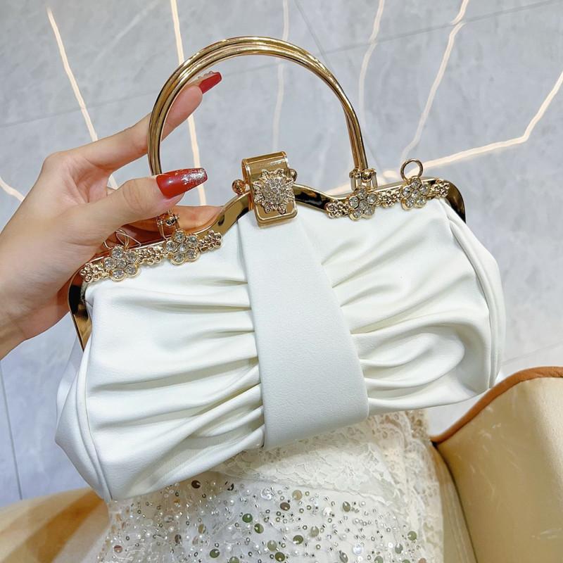 

2025 Luxury High-end Party Cloud Women s Evening Cluch Bags Lady Wedding Prom diamonds Dinner Handbags Trend Shoulder Bags