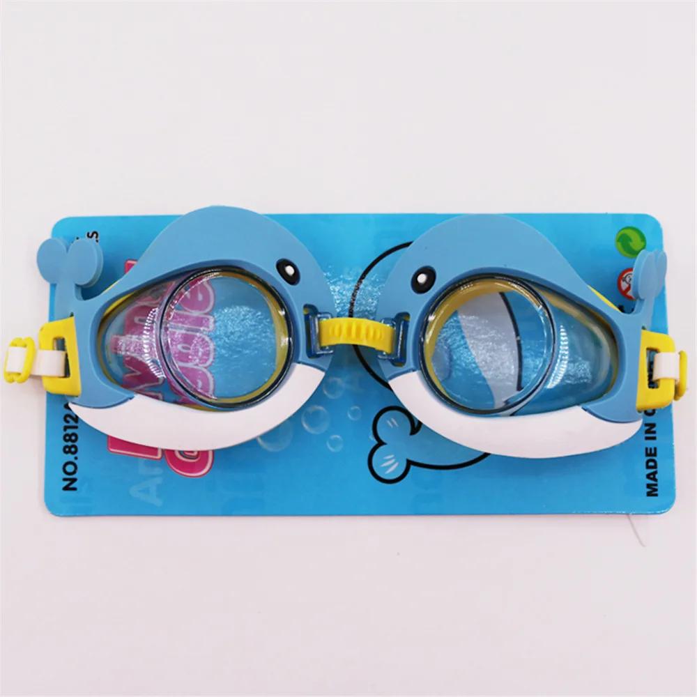 Kids Swimming Glasses One - Piece Cartoon Goggles for Children Comfort Waterproof Diving Equipment