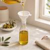 Entonnoir en Silicone pour Cuisine, Large Ouverture Petit Bec pour Huile Poudre de Lait Grains, Entonnoir Pliable de Qualité Alimentaire pour Liquides Marchandises Sèches