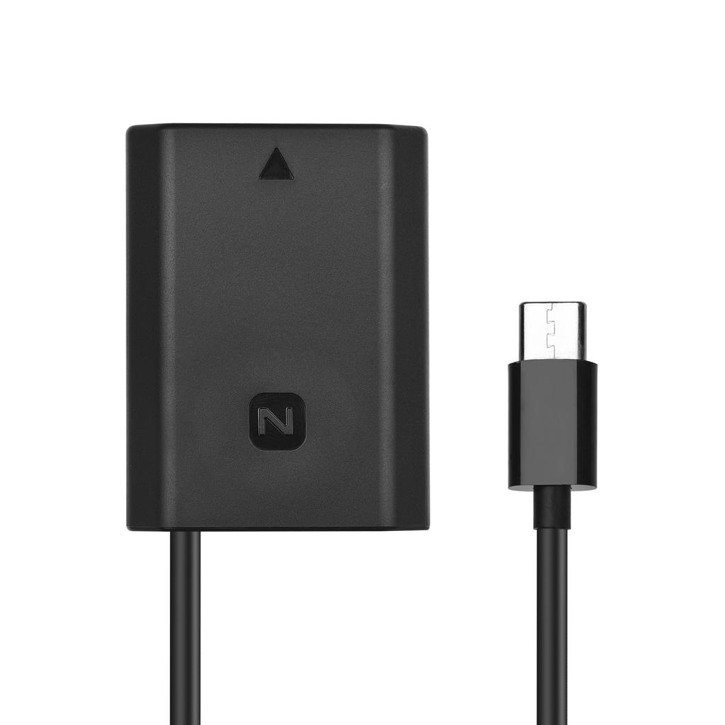 Andoer DC Coupler Dummy Battery Type C USB C Plug for NP FZ100 Battery Replacement for Sony Alpha Alpha A6600 A7C A7III