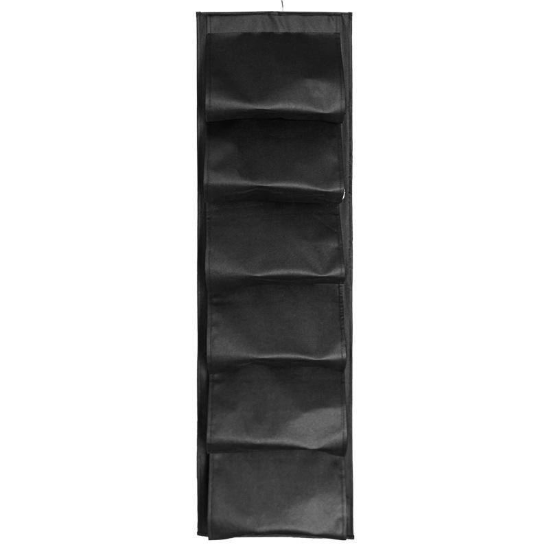 1pc Shoes Storage Hanging Bag Non-woven Fabric Shoe Storage Bag Multi-layer Foldable Wardrobe Shoe Holder Wardrobe Organizer
