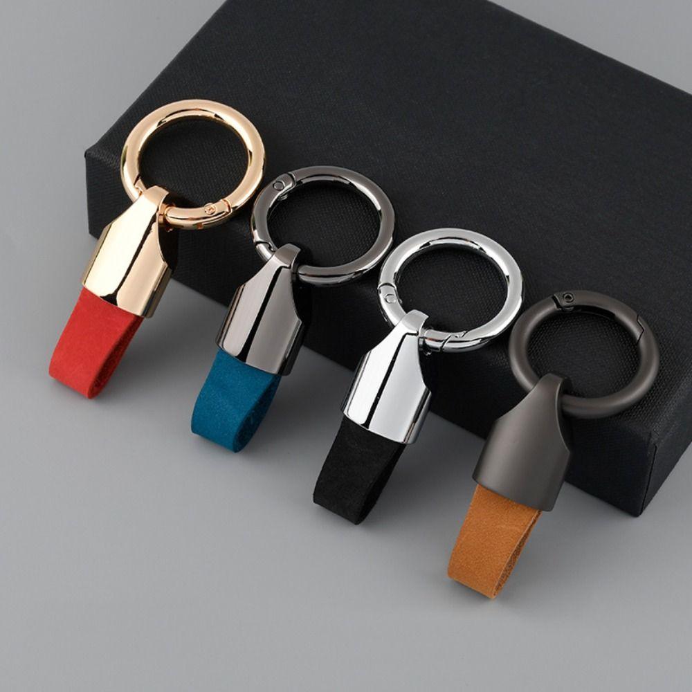 Pendant Car Key Chain Leather Keychain Fashion Car Key Ring  Accessories