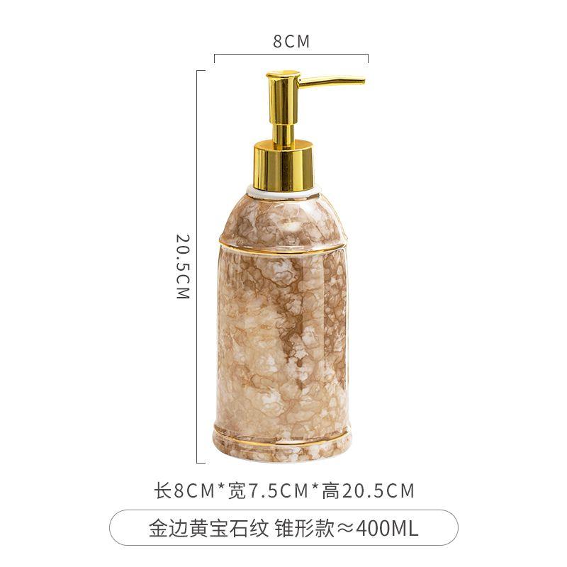 Ceramic Hand Sanitizer Bottle Nordic Press Soap Dispenser Bathroom Accessories Shower Gel Shampoo Moisture Bottle Home Decor New