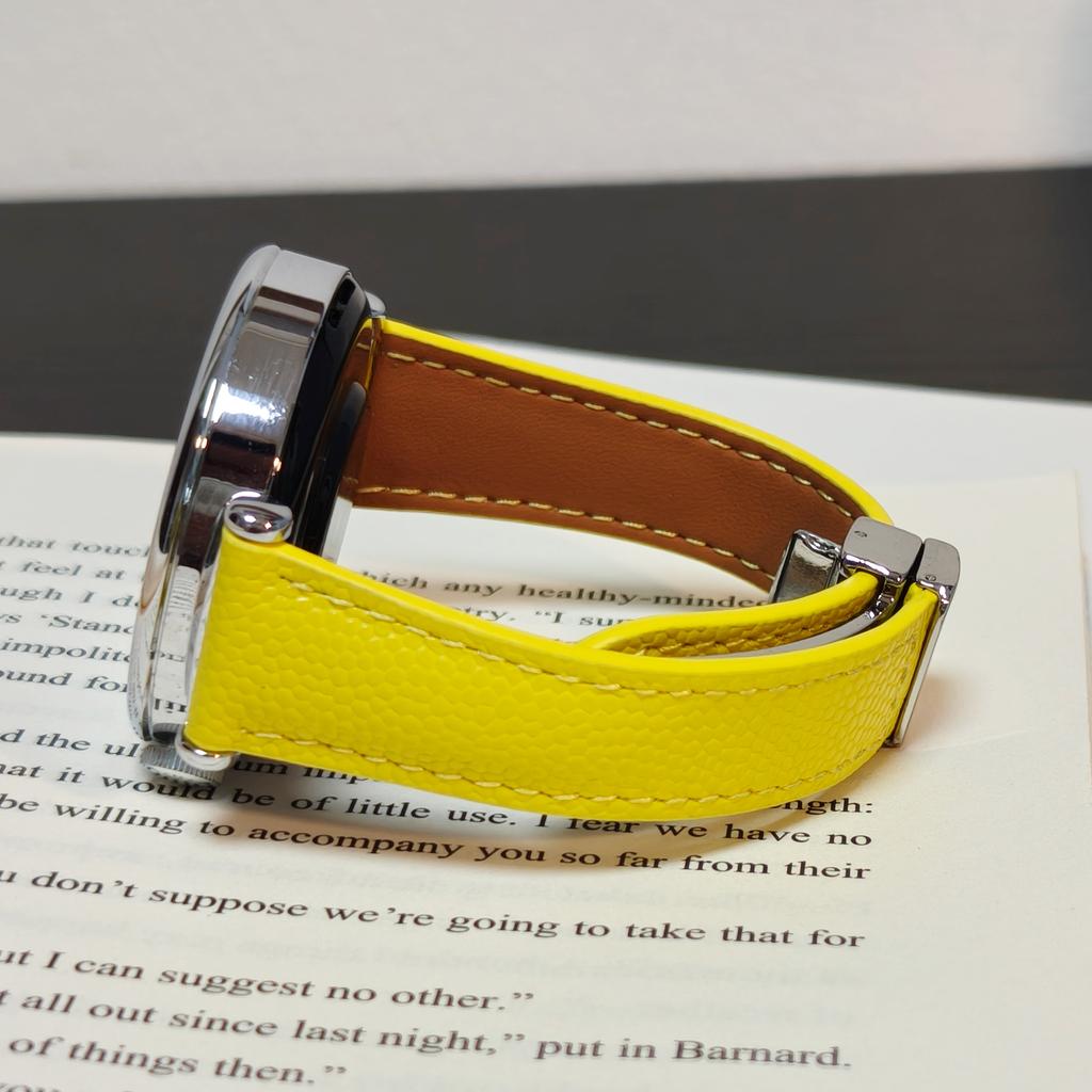 Bracelet en Cuir 18mm 20mm 22mm pour Samsung Galaxy Watch 7 6 5 4 44mm 40mm Classique Boucle Magnétique pour Huawei Watch GT6 5 4Pro 3 46mm 41mm Bracelet