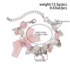 Sweet And Cool Imitation Pearl Bow Bracelet Lolita Bracelet Heart Strawberry Jewelry