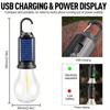 LED Camping Light, USB Charging Outdoor Tent Light with Clamp, Polished Metal Surface, Solar Lithium Battery, Do Not Change Color, Camping Flashlight