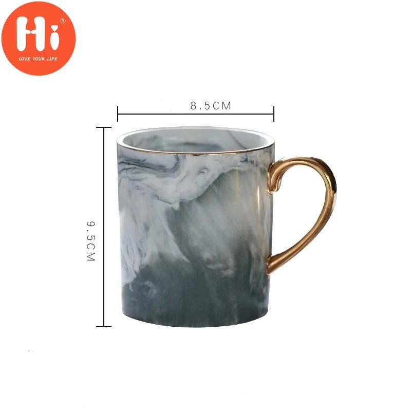 Hi European Style Creative Mramor Zrno Phnom Penh Hrnky na kávu Porcelán Snídaňový šálek na mléko Kancelářský šálek Nádobí na čaj pro dárky