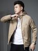 European Trendy Brand Badge Hooded Jacket Men's 2025 New Autumn Fashion Casual Top Windproof Jacket Men's Clothing