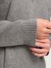 WOOG2005 Grey Half-Zip Stand-Up Collar Men's Knit Sweater - Winter 2025 Style