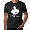 Middle Finger Have A Nice Day Streetwear Printed TShirt Cute Harajuku Clothes Aesthetic Shortsleev Clothes Men Oneck Tshirt