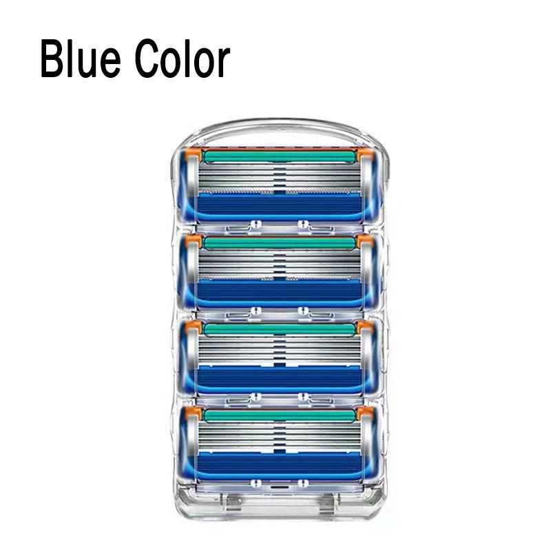 Replaceable Heads Men's Razor 5 Layer Blades Replacement Male Manual Razor Face Beard Hair Trimmer