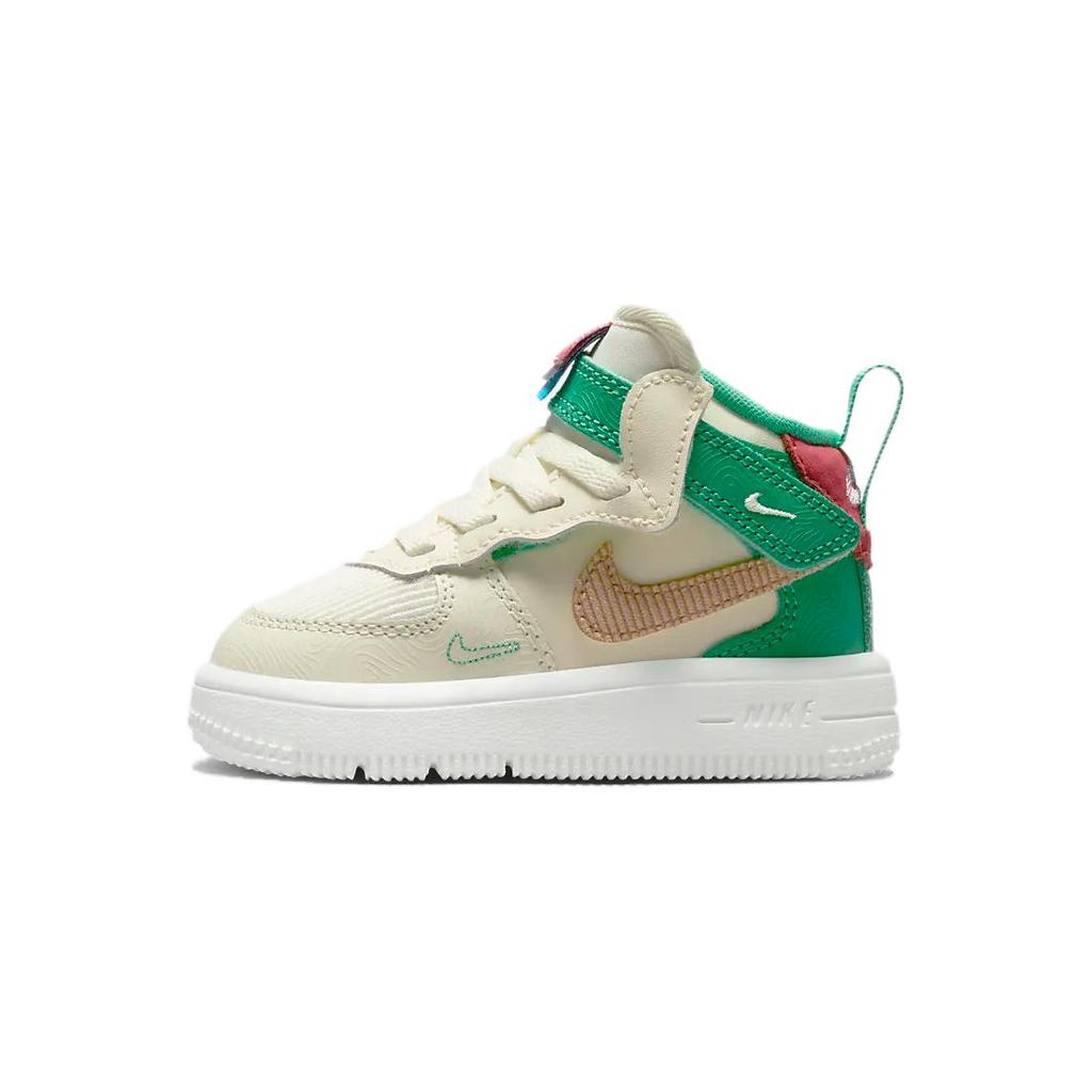 New Nike Air Force 1 Mid EasyOn SE GS 'Coconut Milk Stadium Green' FQ3693-100