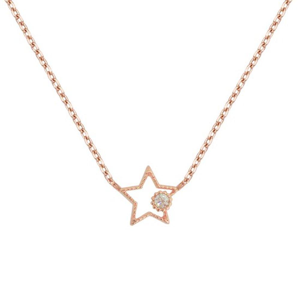 [Lac Drop] Star Line Silver Necklace Oysn20J251