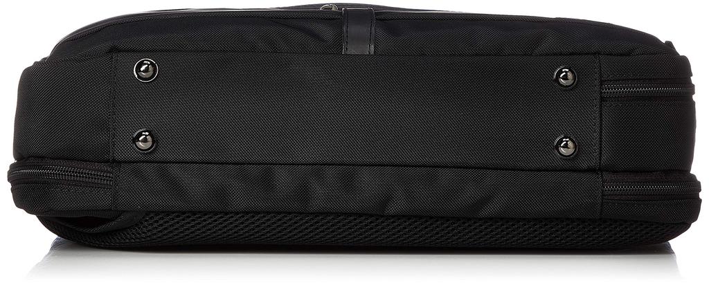 Hideo Wakamatsu Business Bag, 3-Way, 2-Compartment, Louvered, Black