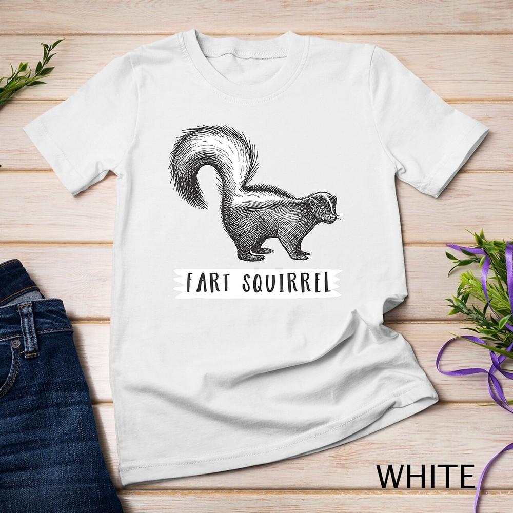 

Fart Squirrel Funny Skunk Unisex T-shirt 2XL