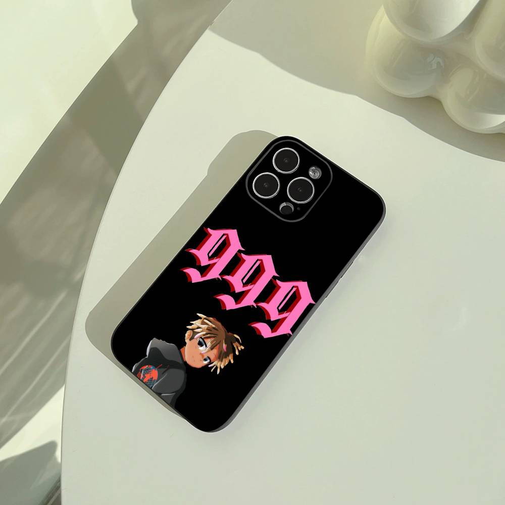 Rapper -999 J-Juice W-WRLD Phone Case For iPhone 17,16,15,14,13,12,11 Pro Max,16/15/14Plus,XS Soft Black Cover