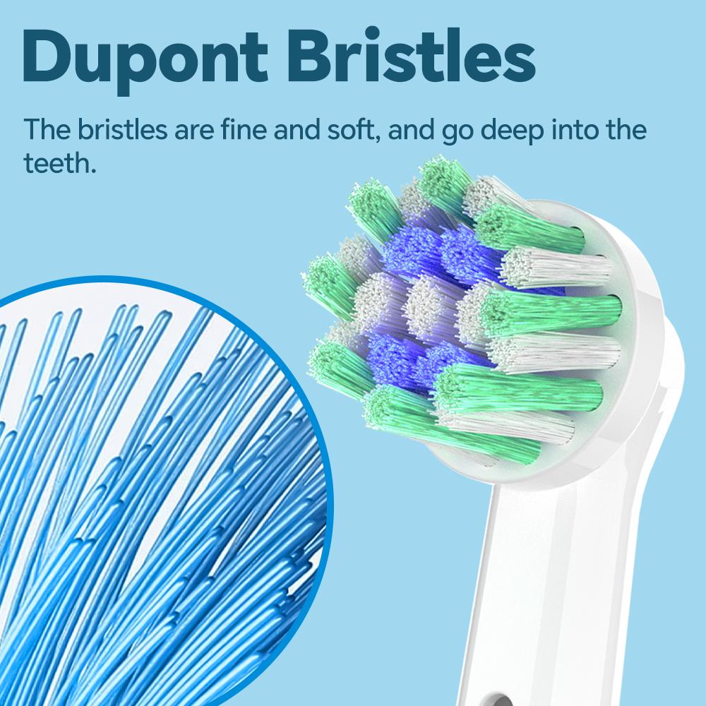 Replacement Toothbrush Heads Compatible with Oral B Electric Toothbrush, Cross Action Brush Head Refill for Pro, D, Smart Series