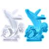 Diy Handmade Products Cute Dolphin Ornament Silicone Mold Scented Gypsum Ornaments Drop Glue Resin Mold for Decoration