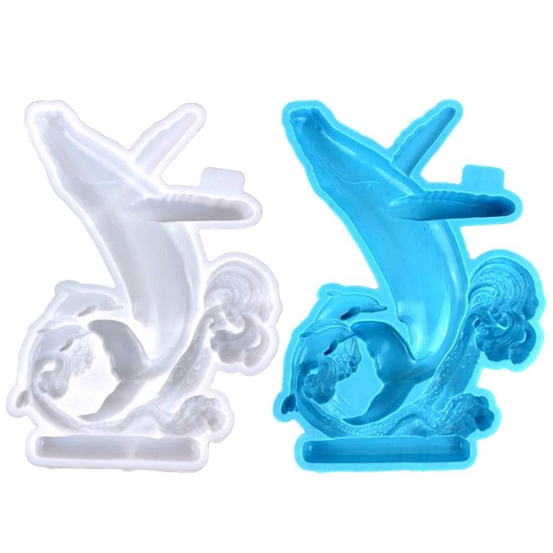 Diy Crystal Drop Glue Aromatherapy Gypsum Abrasive Three-dimensional Dolphin Jewelry Ornaments Pendant Silicone Mold