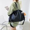 Shoulder bag simple versatile soft PU messenger bag commuting solid color large capacity underarm hand carry tote bag