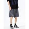 Wassup Diagonal Stripe Sports Shorts for Men, New Summer Style, Trendy and Versatile, Couple's Five-Point American Casual Sweatpants