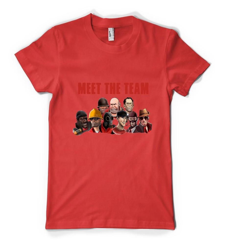 Bnwt Free Personalisation Meet The Team Fortress Gaming Adult And Kids TShirt 2XL