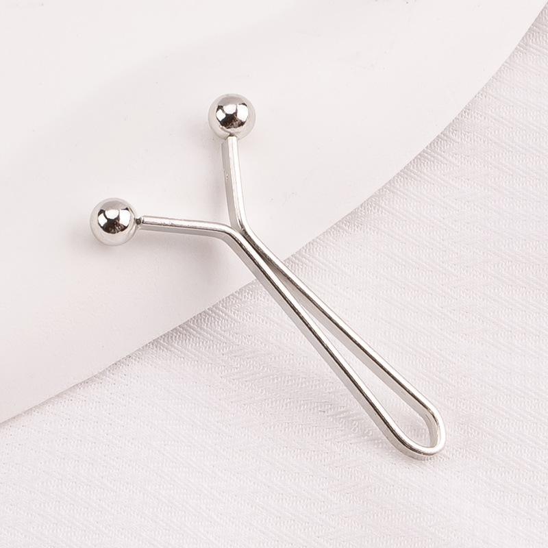 

10-Piece Set of Seamless Shirt Cuff Clips - Adjustable, non-slip cuff clips for cinching the waist and securing scarves белый