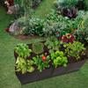 8 Grids Garden Raised Planting Bed Non-Woven Fabric Raised Garden Bed Square Garden Flower Grow Bag Vegetable Planter Pot