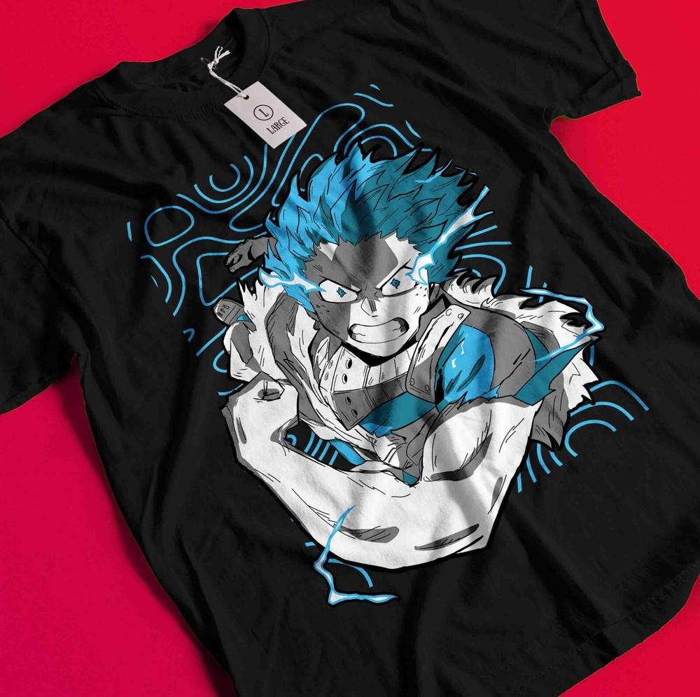 Deku T-shirt My Hero Academia Japanese Manga Anime Midoriya Dabi Shoto Shirt AA49