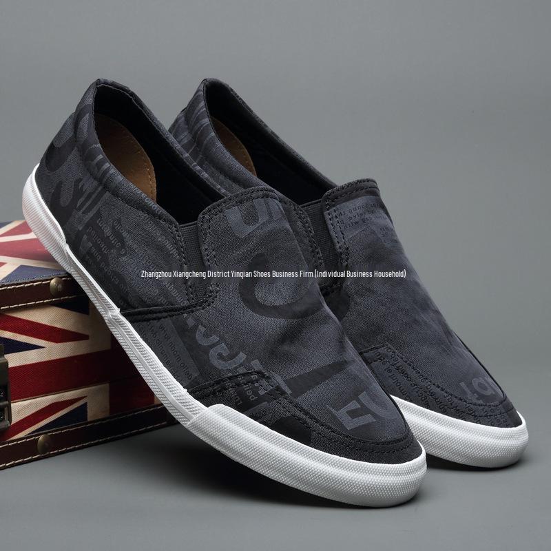 Baoda 2025 Herren Canvas Slip-On Schuhe - Frühling/Sommer Atmungsaktive Lässige Fahr-Loafer