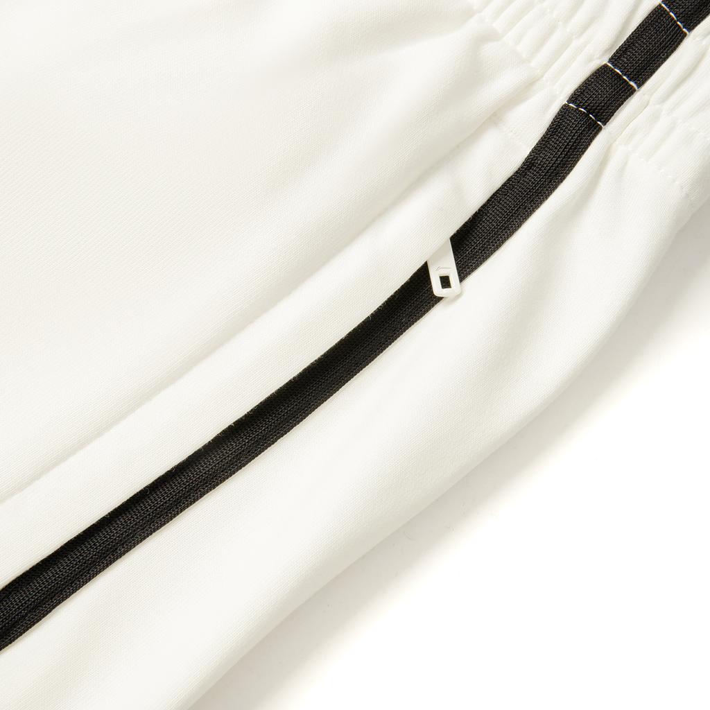 Li-Ning Sports Lifestyle Series Letter Elastic Simple Color Block Casual Shorts Men Shorts Off-White AKSV279-1