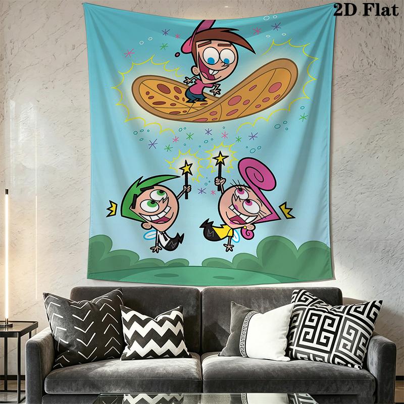 Fairly OddParents Pattern Home Decor Tapestry, Wall Hanging, Decorative RV Wall Cloth.XGT0914136