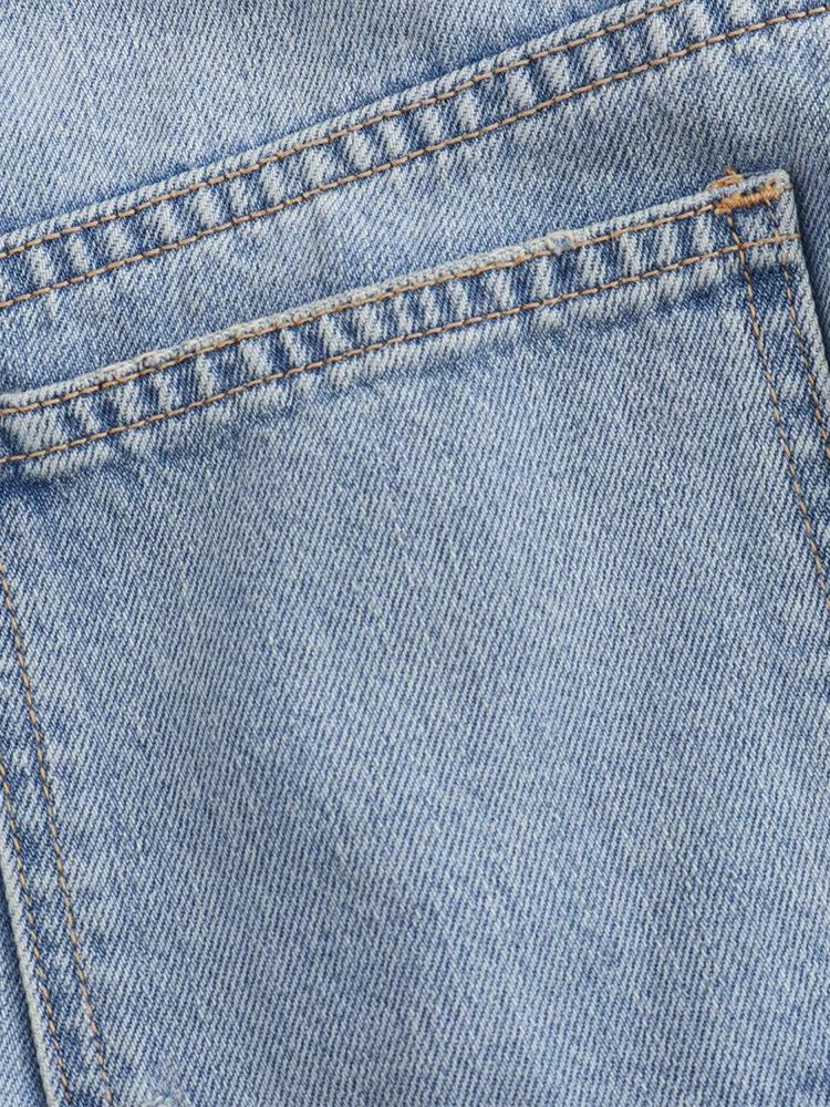 10644- Women's High-Waisted Denim A-Line Mini Skirt with Multi Pockets