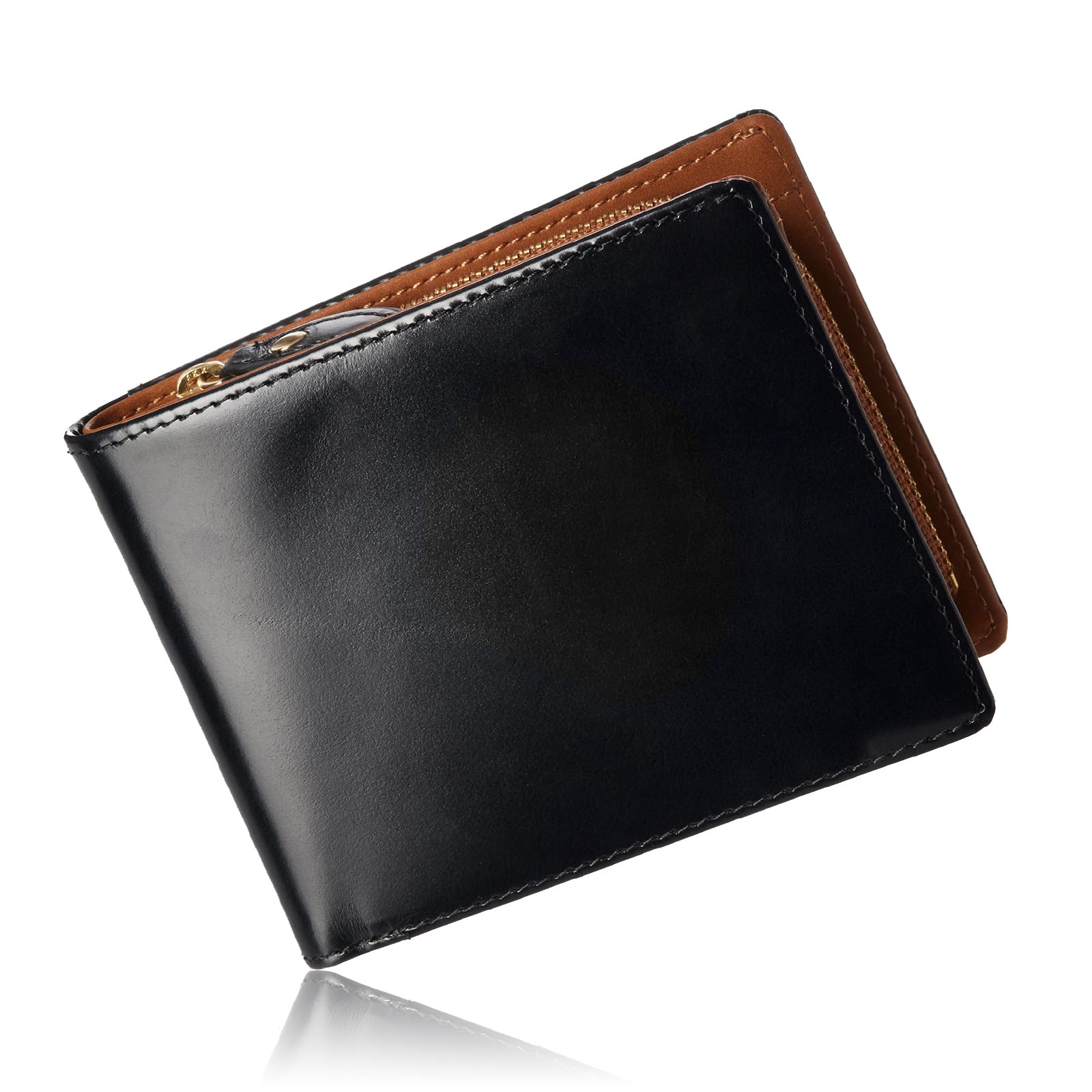 

Genuine Japan Bifold Made by a Wallet YKK Black with Coin Purse [Grevio] Wallet, Leather, Leather, Wallet, Top-Class Craftsman, Men s,