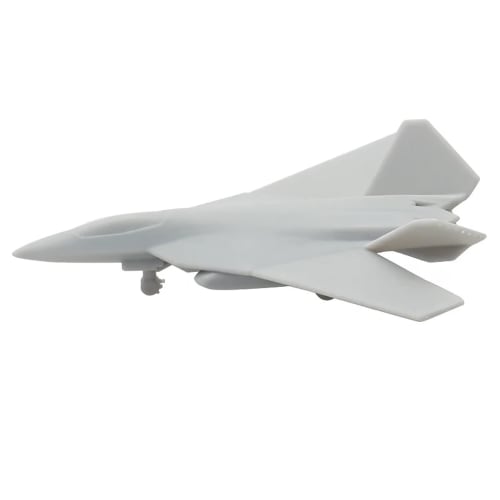 5-Piece F-52 Science Fiction Stealth Fighter Fighter Model with Landing Gear and Opening Wings, 1/2000, 1/700, and 1/350 Scale Airplane Model (1/700 (
