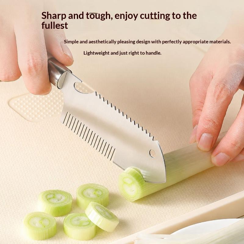 Stainless Steel Scallion Shredder Multifunctional Vegetable Cutter Sharp Grater Slicer Kitchen Tools