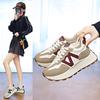 Thick-soled Heightening Women's Versatile Autumn New Models Show Feet Small Size Casual Sports Shoes Women's Shoes