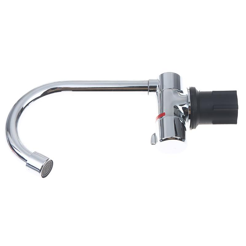 Rv Accessories Rv Interior Faucet Single-Handle Cold  Water Rotatable Folding Valve Single Hole Polished Kitchen Use