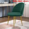 Chair Velvet Duckbill Cover Round Bottom Stool Back Dinning Makeup Elastic Big