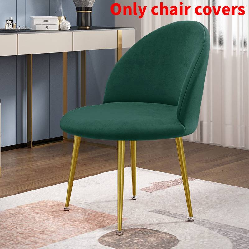 Chair Velvet Duckbill Cover Round Bottom Stool Back Dinning Makeup Elastic Big