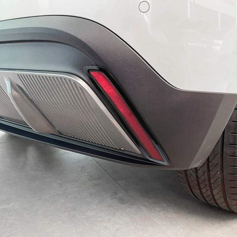 For MG4 EV MG 4 ELECTRIC   2024 Rear Fog Light Frame Cover Back Fog Lamp Trim 2Pcs Bumper Sticker Styling Accessories