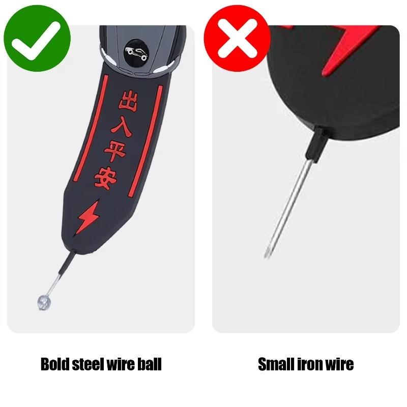 Auto Anti Static Strip Length Adjustable Flex Car Anti-static Belt Vehicle Ground Wire Strap Vehicle Supplies for Safe Driving
