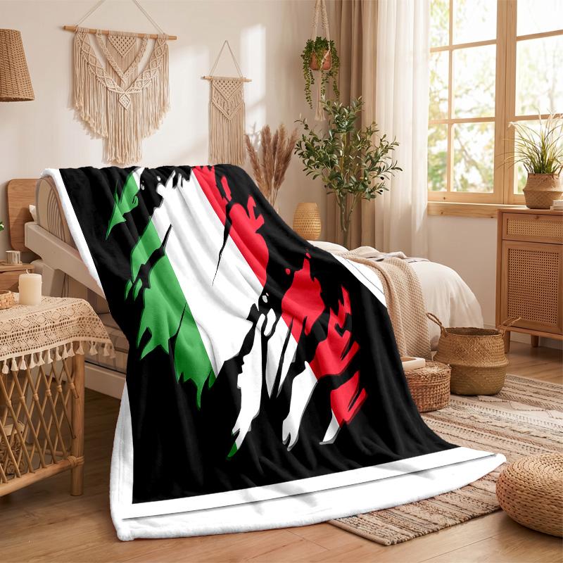 Italy Print Flannel Blanket Soft Warm Sofa Bed Throw Blanket For Home Office Bedroom