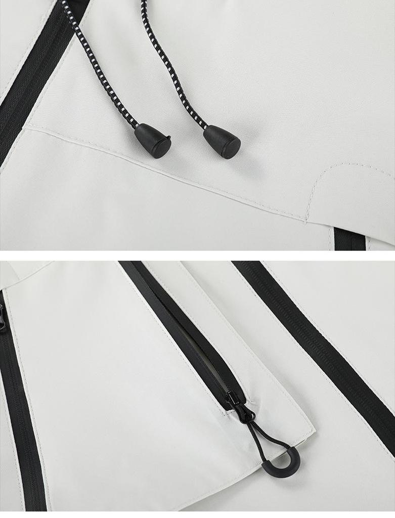 Men’s 2024 Spring Windproof Hooded Fashion Jacket – Casual Waterproof Versatile Outerwear Trend