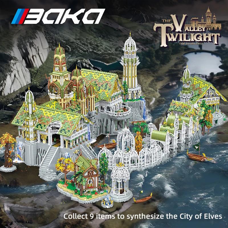 3726PCS Tower of Miracles Building Blocks European Myth Lighthouse Models Bricks Desktop Decoration Toys For Kids Holiday Gifts