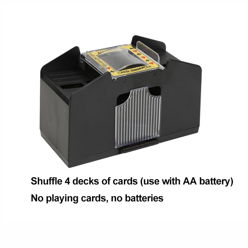 Automatischer Kartenmischer, Handmischer für Blackjack, UNO, Poker, Spielkarten-Gebermaschine Casino-Zubehör Batterielos