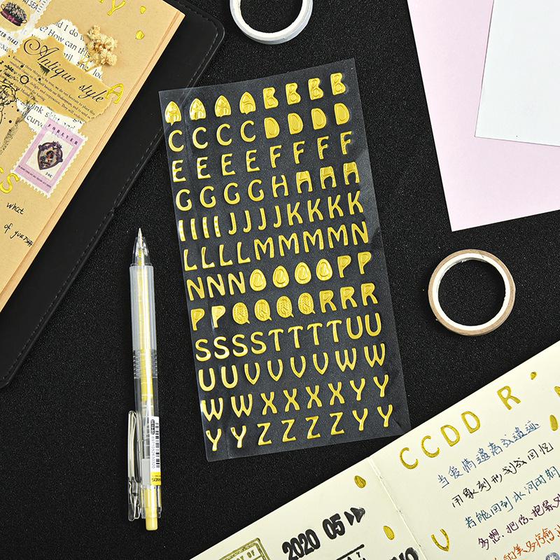 Waterproof Alphabet & Number Stickers: DIY Decorative Adhesive Labels