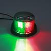 LED Boat Navigation Light Red and Green Marine Navigation Light Boat for Pontoon Yacht  12V Silver Plated Frame