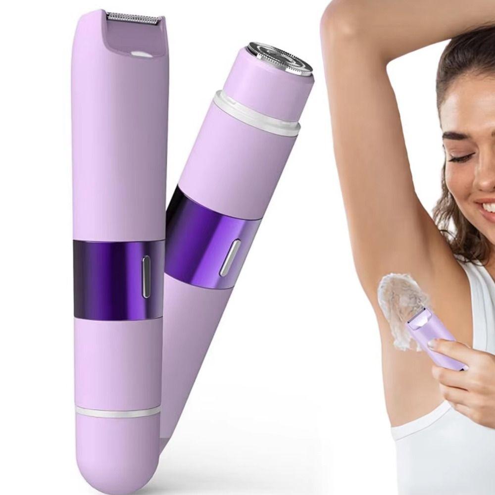 Waterproof Women Shaver USB Rechargeable Hair Trimmer Shower Safe Electric Razor  Travel