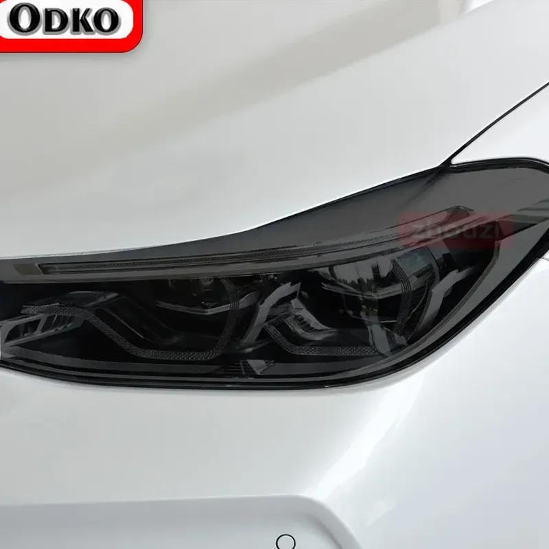Per BMW Serie 6 F06 F12 F13 M6 GT G32 2 Pezzi Pellicola Protettiva Nera Oscurante per Fari Auto Adesivo Vinile Trasparente TPU Accessori